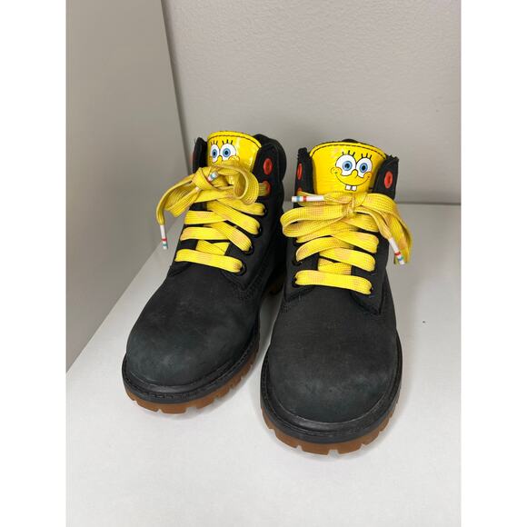 Timberland x Spongebob Square Pants Limited Edition Boot Toddlers 11 - Picture 3 of 9